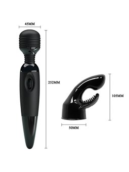 Baile Sensual Massager - Vibratore Massaggiatore con Testina Intercambiabile
