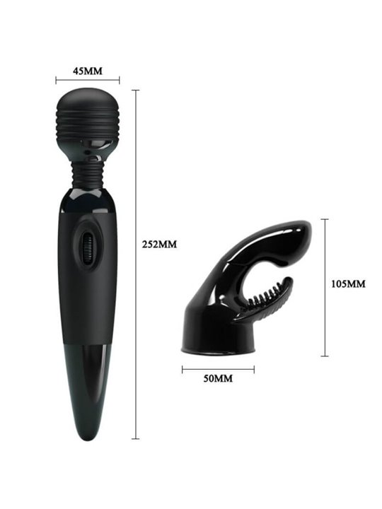 Baile Sensual Massager - Vibratore Massaggiatore con Testina Intercambiabile