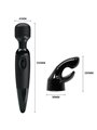 Baile Sensual Massager - Vibratore Massaggiatore con Testina Intercambiabile
