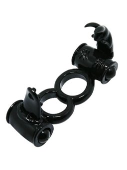 Baile Sweet Ring - Anello Fallico Doppio con Doppio Stimolatore Clitoride