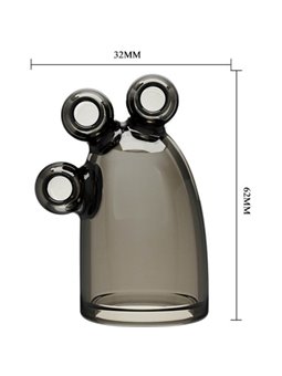 Baile Vibrating Crystal Cap II - Guaina Fallica in Cristallo con Vibrazione