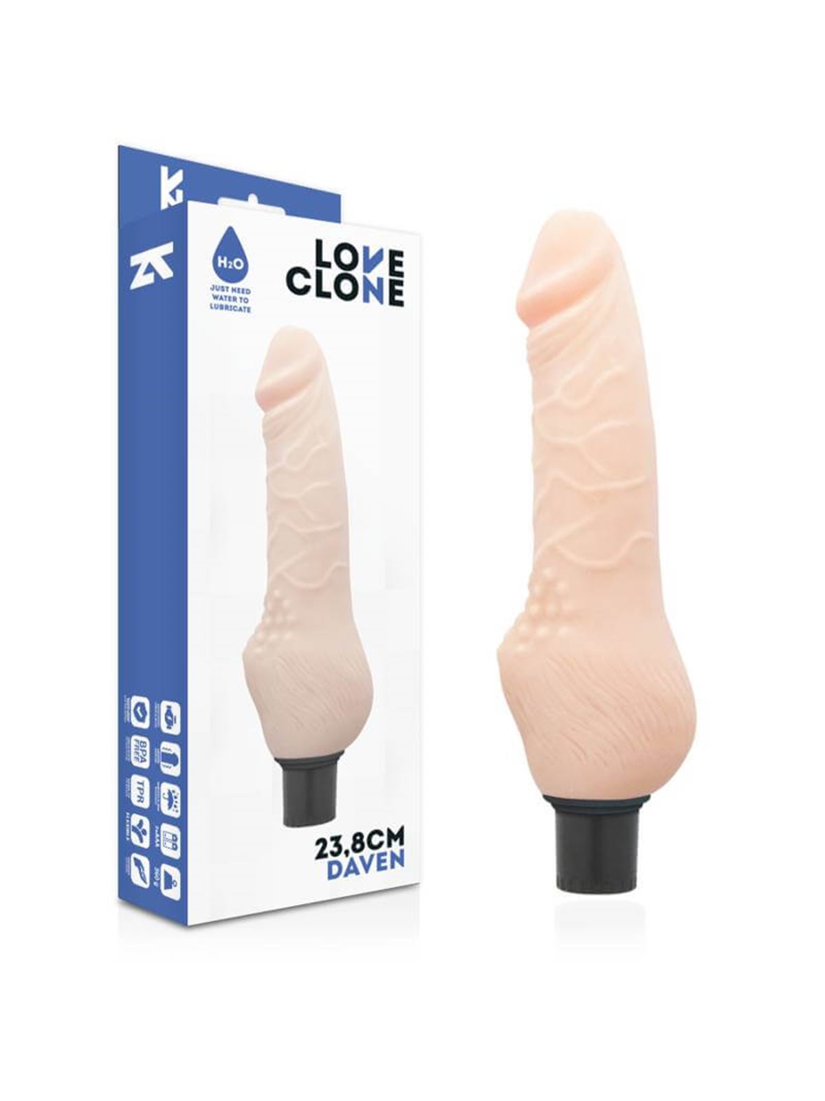 Loveclone - Daven Self Lubrication Realistic 23.8 CM