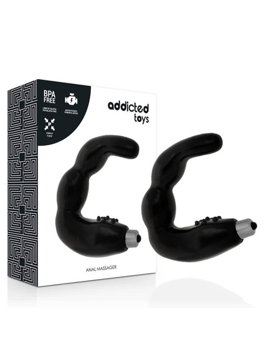 Addicted Toys - Massaggiatore Vibratore Anale Prostatico Punto P Nero