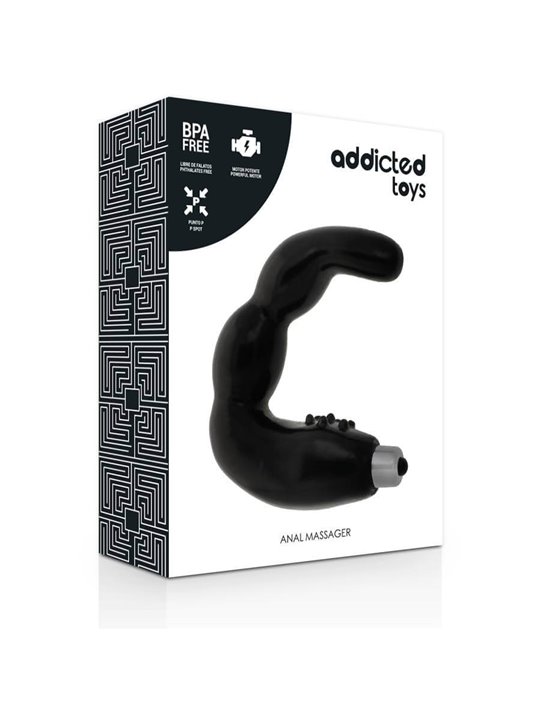 Addicted Toys - Massaggiatore Vibratore Anale Prostatico Punto P Nero