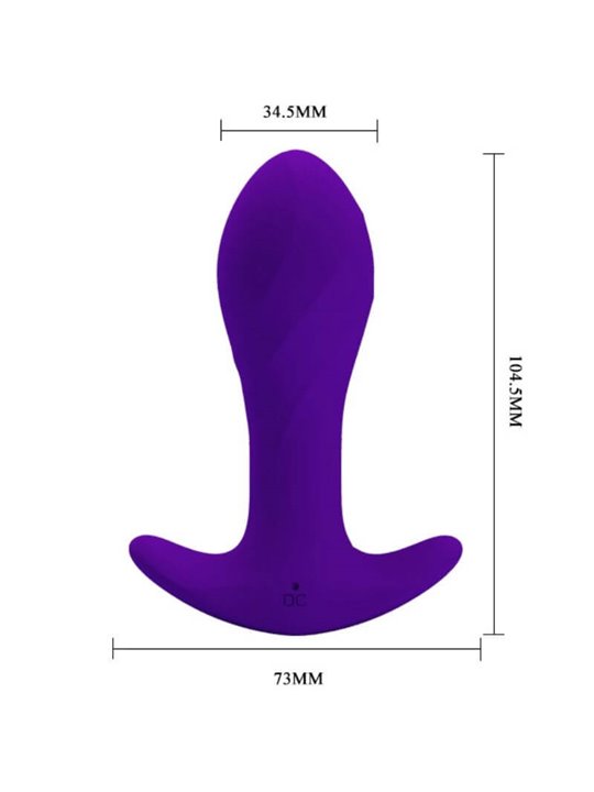 Pretty Love Anal Plug Massager Purple