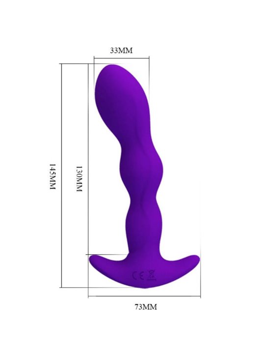 Pretty Love Anal Massager 12 Functions Vibration Purple
