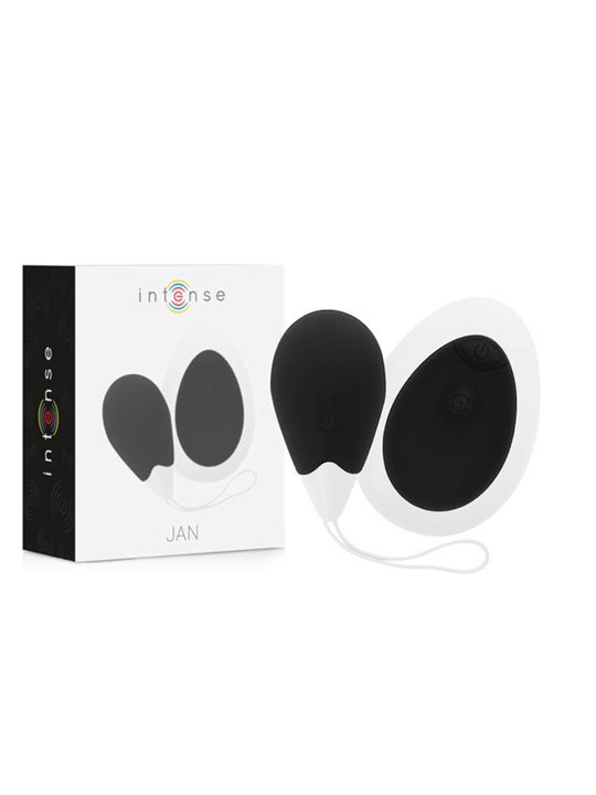 Intense Jan Vibrating Egg Remote Deep Black