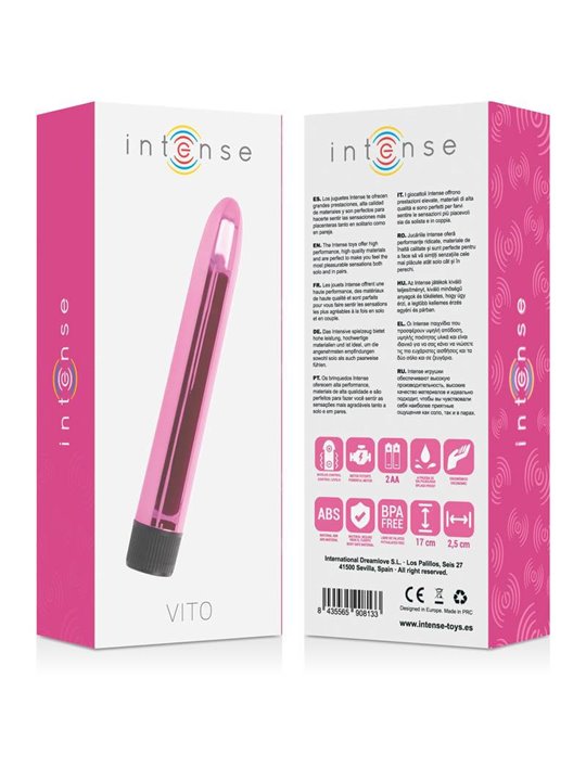 Intense Vito - Pink Bullet Vibrator 17 cm