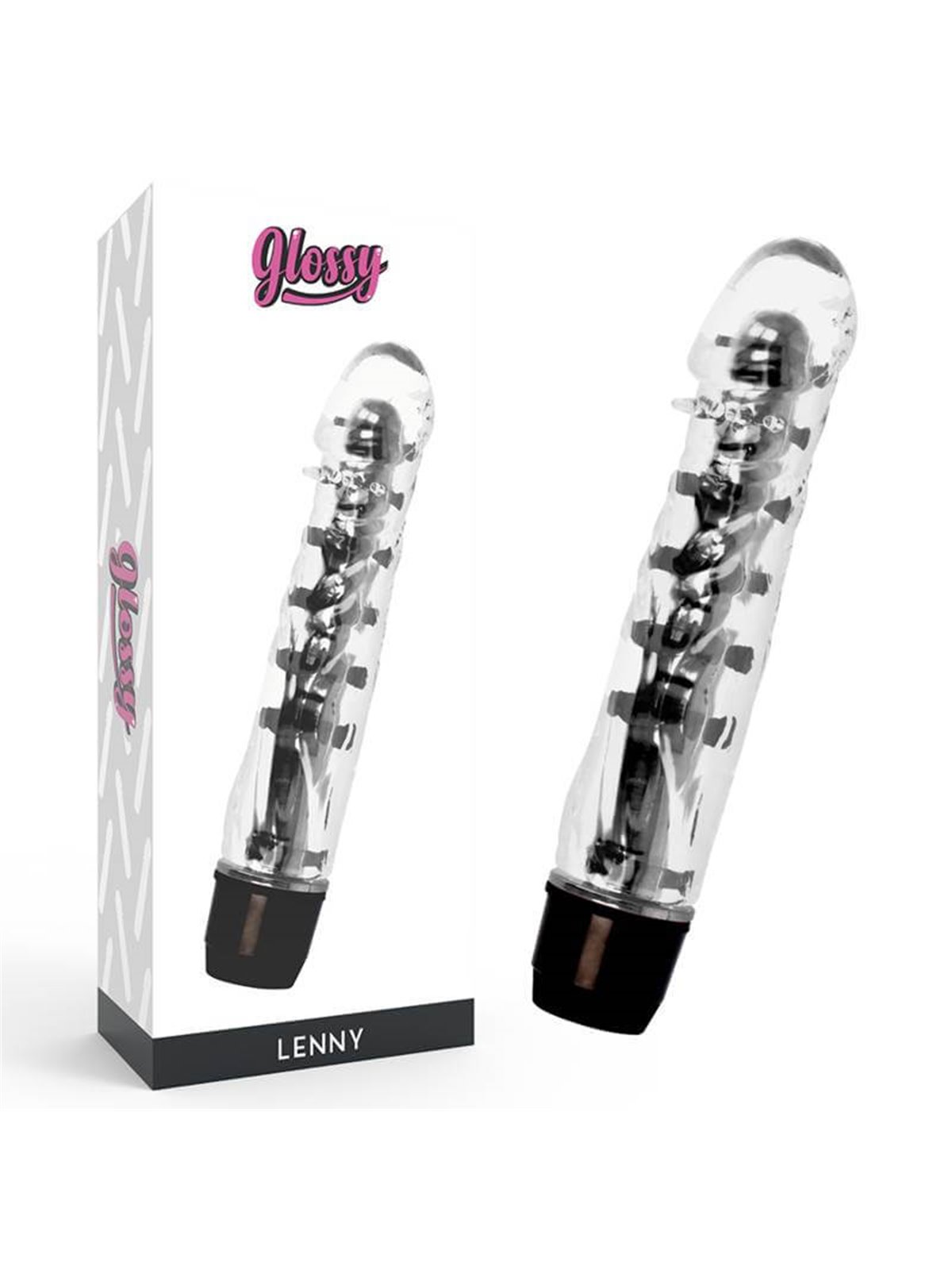Glossy - Lenny Vibrator Black