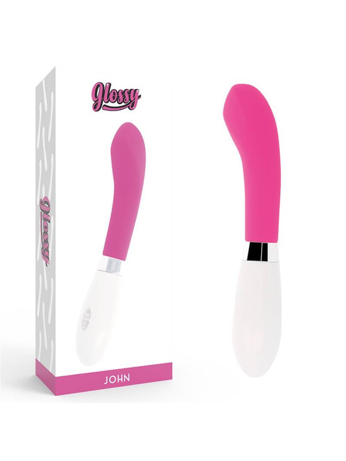 Glossy - John Vibrator Pink