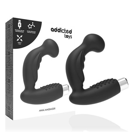 Addicted Toys - Vibratore Massaggiatore Prostatico Modello 3 Nero
