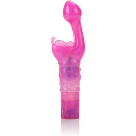 CalExotics Butterfly Kiss - Vibratore Rabbit in Silicone Fucsia 3 Velocità