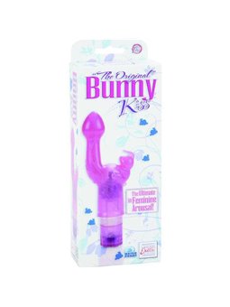CalExotics Bunny Kiss - Vibratore Rabbit Flessibile in Silicone Rosa