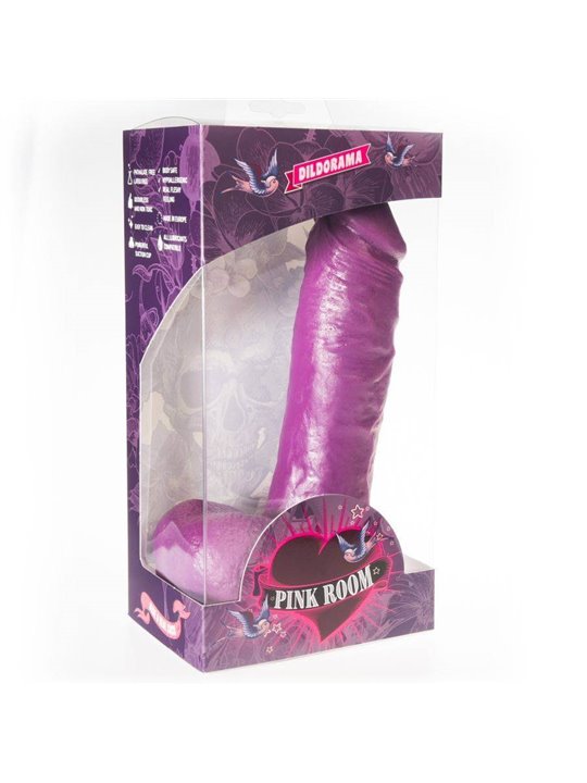 Pink Room - Anton Realistic Dildo Purple 21.5 CM