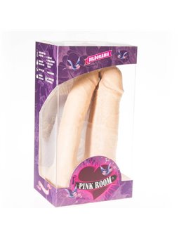 Pink Room Arthus Realistic Double Dildo Flesh 17Cm/15.5Cm