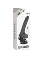 Basecock Twix - Pene Realistico Vibrante con Testicoli e Ventosa 19X4X2,8 CM Nero