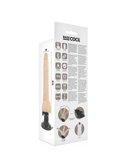 Basecock Bendable - Pene Realistico Articolabile con Vibrazione 18,5X4X2,9 CM