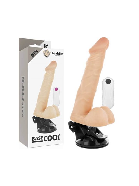 Basecock Bendable - Pene Realistico Articolabile con Vibrazione 20X4,5X3,5 CM