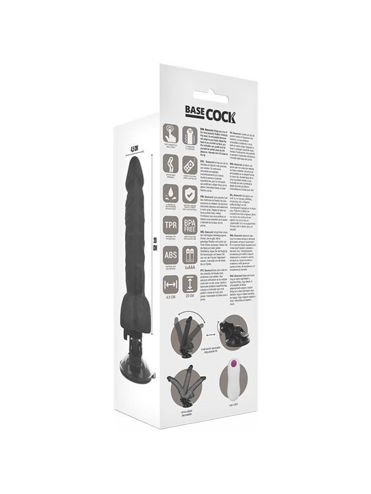 Basecock - Realistic Articulable Remote Control Black 20 CM