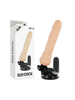 Basecock Twix - Vibratore Realistico con Ventosa 19,5X4X3,5 CM