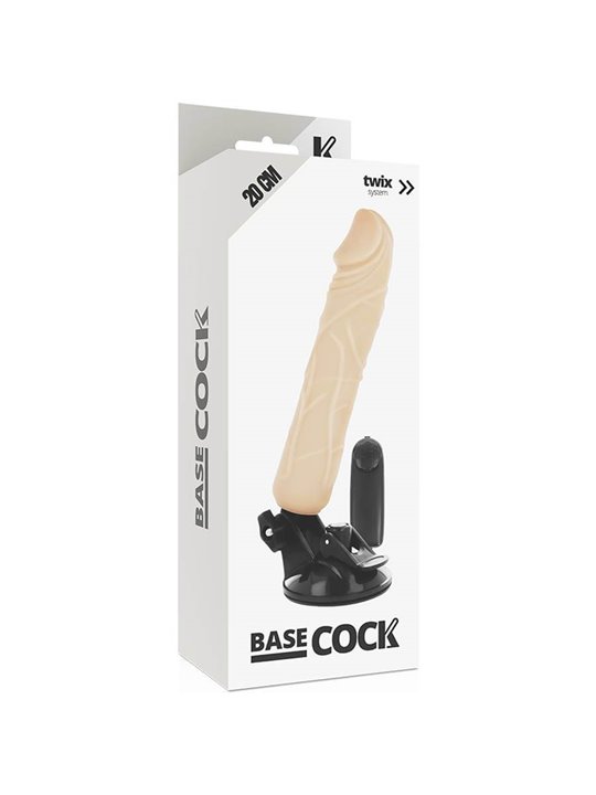 Basecock -  Realistic Vibrator Remote Control Flesh 20 CM
