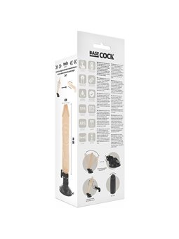 Basecock -  Realistic Vibrator Remote Control Flesh 20 CM