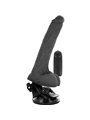 Basecock Twix - Pene Realistico Vibrante con Testicoli e Ventosa 20X4X2,8 CM Nero