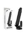 Basecock Twix - Vibratore Realistico con Ventosa 21X4X4 CM Nero