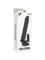 Basecock Twix - Vibratore Realistico con Ventosa 21X4X4 CM Nero