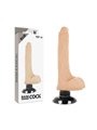 Basecock Twix - Pene Realistico Vibrante con Testicoli e Ventosa 18,5X4X2,8 CM