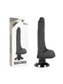 Basecock - Realistic Vibrator 2-1 Black 18.5 CM