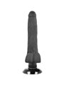 Basecock - Realistic Vibrator 2-1 Black 18.5 CM