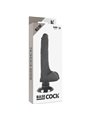 Basecock - Realistic Vibrator 2-1 Black 18.5 CM
