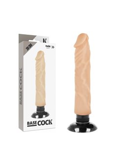 Basecock Twix - Dildo Realistico Vibrante con Ventosa 20X4X4 CM