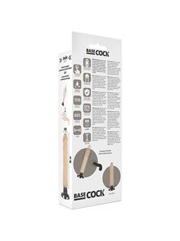 Basecock Twix - Dildo Realistico Vibrante con Ventosa 20X4X4 CM