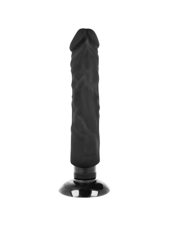 Basecock - Realistic Vibrator 2-1 Black 20 CM