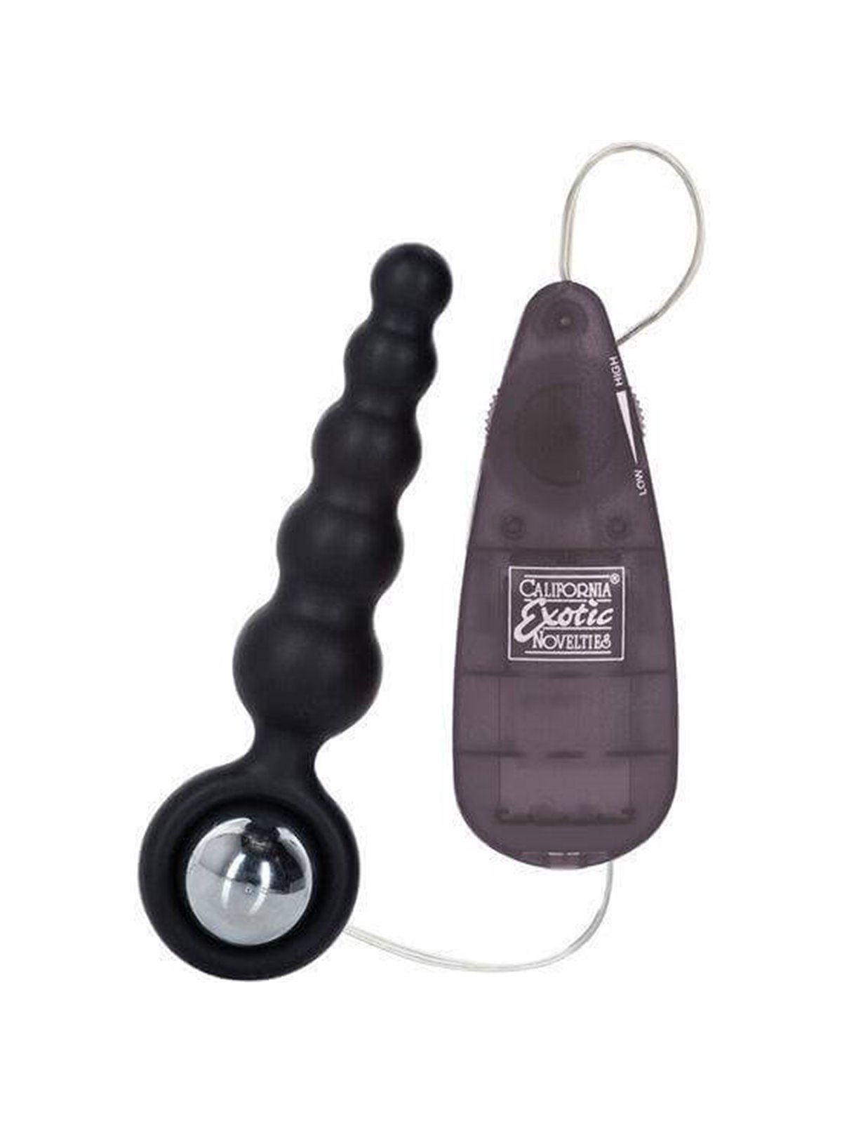 CalExotics Booty Shaker - Vibratore Anale in Silicone Nero con Telecomando