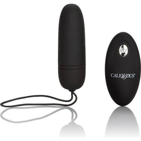 CalExotics Silicone Remote Bullet - Proiettile Vibrante con Telecomando - Nero