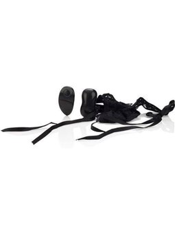 CalExotics - Perizoma in Pizzo Nero con Vibratore Bullet 10 Funzioni