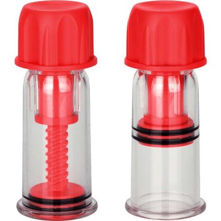 CalExotics Nipple Pro-Suckers - Ventose Stimolanti per i Capezzoli - Rosso