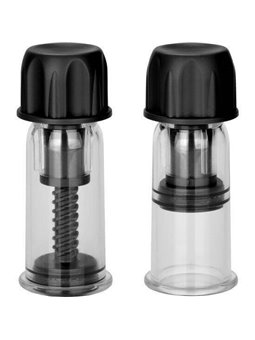 CalExotics Nipple Pro-Suckers - Ventose Stimolanti per i Capezzoli - Nero
