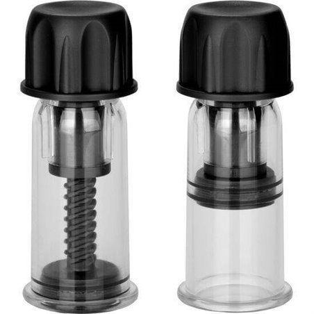 CalExotics Nipple Pro-Suckers - Ventose Stimolanti per i Capezzoli - Nero
