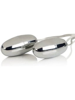 CalExotics Vibrating Double Silver Bullets - Proiettili Vibranti con Telecomando