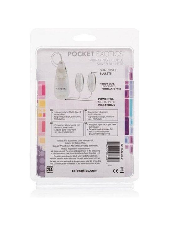 California Exotics - Vibrating Bullets Silver Duo