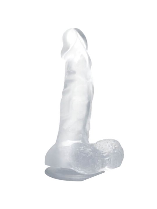 Baile Dong - Pene Realistico con Ventosa e Testicoli 16,7 CM Trasparente