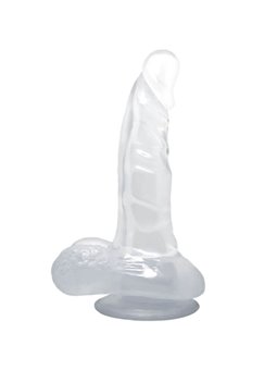 Baile Dong - Pene Realistico con Ventosa e Testicoli 16,7 CM Trasparente