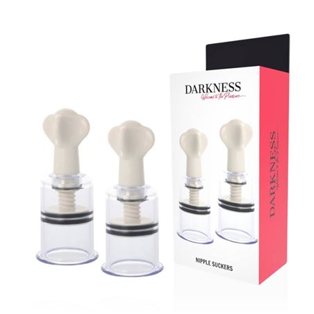 Darkness Nipple Suckers - Ventose Trasparenti per Capezzoli Diametro 5 Cm