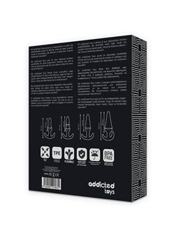 Addicted Toys - Set di 4 Plugs Anali in Silicone Nero
