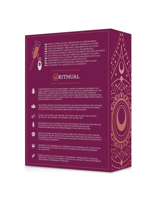 Rithual- Reva Egg Remote Control Up&Down System + Vibration