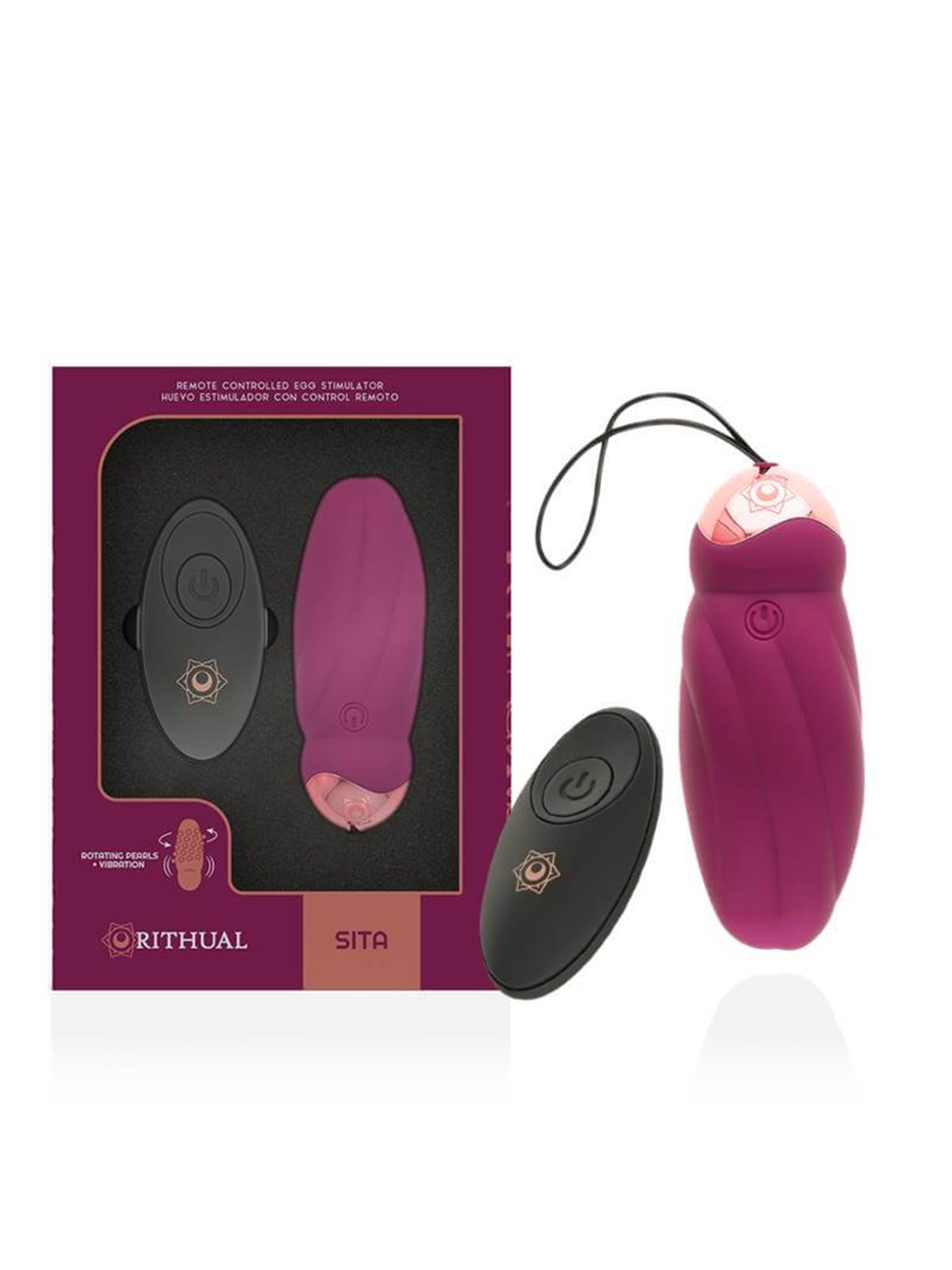 Rithual- Sita Remote Controlled Egg Rotation Pearls  + Vibration